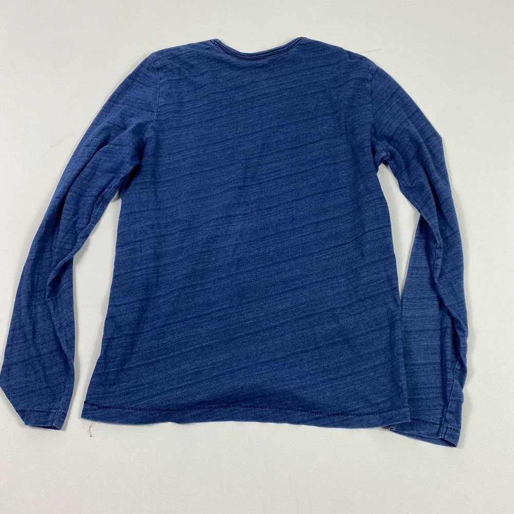 Bonobos Shirt Mens Medium Blue Long Sleeve‎ Crewneck Standard Fit Cotton